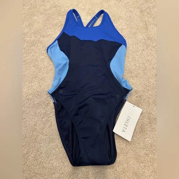 Athleta Freestyle Colorblock 1-piece swimsuit 32/XS NWT One Pieces